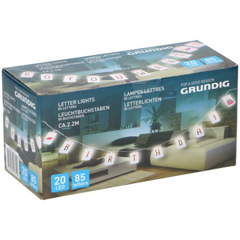 Grundig - LED Pásik s 85 písmenami 20xLED/2xAA
