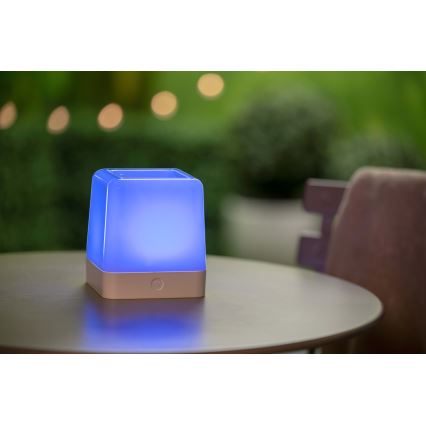 Grundig - LED RGB Solárna lampa LED/3,7V