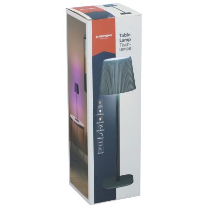 Grundig - LED RGB Stmievateľná dotyková stolná lampa LED/5V 1200 mAh