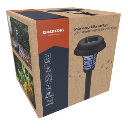 Grundig - LED solárna lampa a pasca na hmyz UV LED/1xAA 600 mAh IPX4