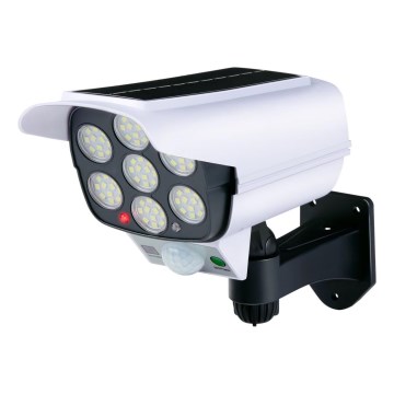 Grundig - LED solárna maketa bezpečnostnej kamery so senzorom LED/1,2V 800 mAh + diaľkové ovládanie