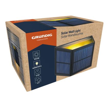 Grundig - LED Solárne nástenné svietidlo LED/3,7V 1800 mAh IP44