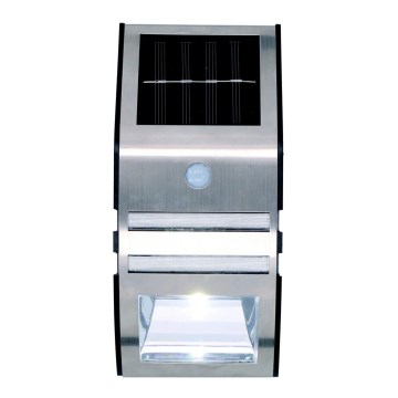 Grundig - LED Solárne nástenné svietidlo so senzorom pohybu a súmraku LED/1xAA 600mAh IP64
