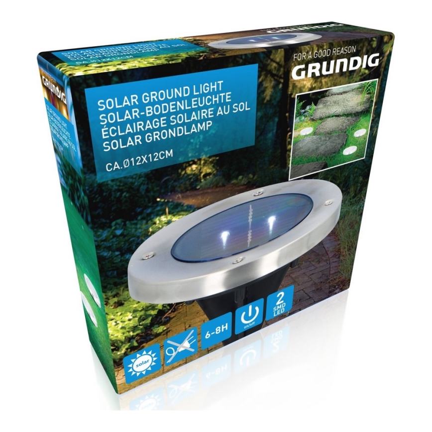 Grundig - LED solárne svietidlo 2xLED/1,2V 600 mAh