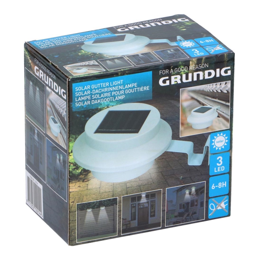 Grundig - LED Solárne svietidlo s držiakom 3xLED/1xAA 600 mAh