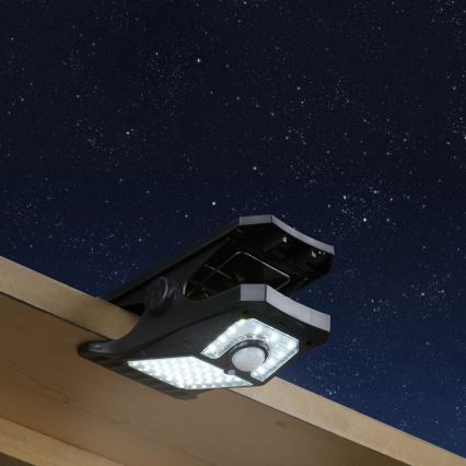 Grundig - LED Solárne svietidlo so senzorom CLIP-ON LED/9W/3,7V IP44