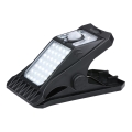 Grundig - LED solárne svietidlo so senzorom pohybu a súmraku CLIP-ON LED/9W/3,7V 1500 mAh IP44
