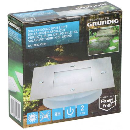 Grundig - LED solárne zapustené svietidlo 2xLED/1,2V 600 mAh IP44