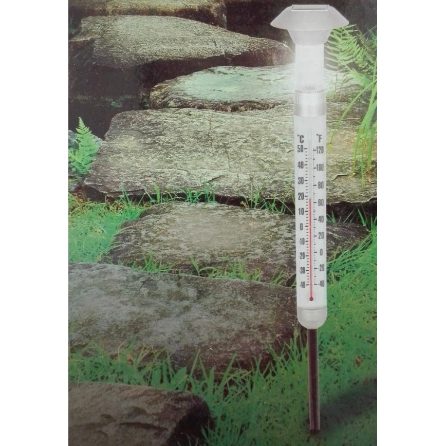 Grundig - LED Solárny teplomer 1xAAA 600 mAh IP44