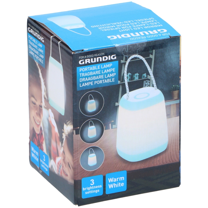 Grundig - LED Stmievateľná prenosná lampa LED/3xAA