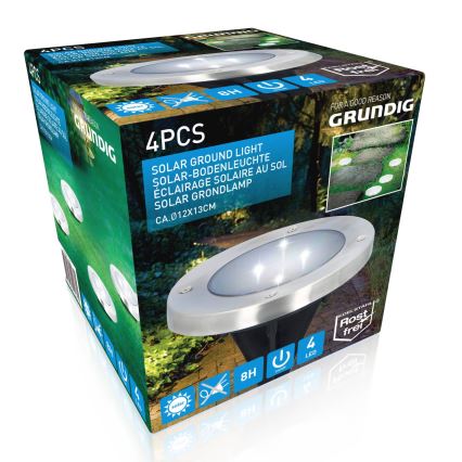 Grundig - SADA 4x LED Solárne svietidlo LED/1W/1,2V 600 mAh IP65