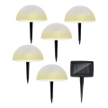 Grundig - SADA 5x LED RGBW Solárne svietidlo LED/3,2V IP44