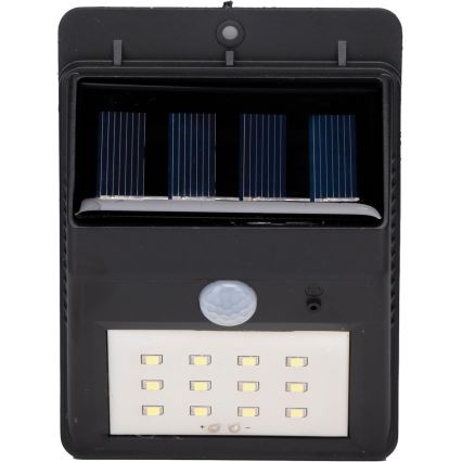 Grundig - Solárne nástenné LED svietidlo s pohybovým senzorom, 1,2 V / 600 mAh, IP44