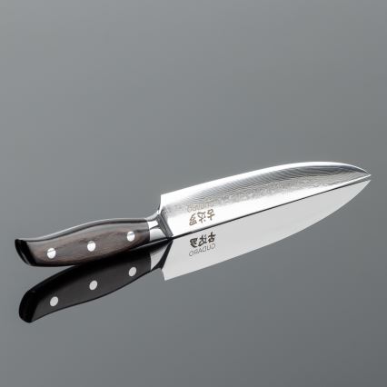 Gudaro - Damaškový porciovací nôž SHIRO 8, 67 vrstiev ocele, dĺžka 20 cm