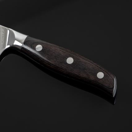Gudaro - damaškový Santoku kuchynský nôž SHIRO 7, 67 vrstiev ocele, dĺžka 17,5 cm