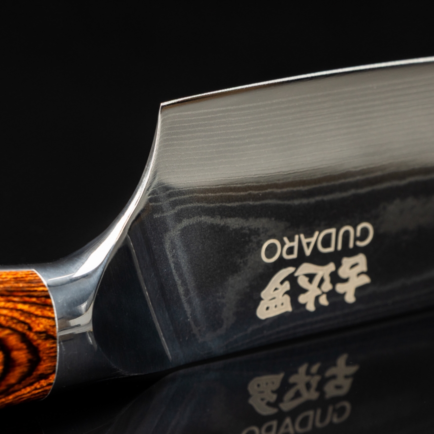 Gudaro - Damaškový šéfkuchársky nôž FENG 8, 67 vrstiev ocele, dĺžka 20 cm
