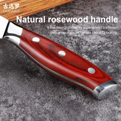 Gudaro - Damaškový univerzálny kuchynský nôž KENSHO 5, 67 vrstiev ocele, dĺžka 12,5 cm