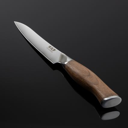 Gudaro - Damaškový univerzálny kuchynský nôž TAKUMI 5, 67 vrstiev ocele, dĺžka 12,5 cm, orech