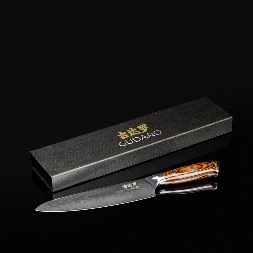 Gudaro - Kuchársky nôž CHEF 20 cm damašková oceľ