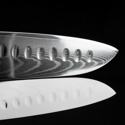 Gudaro - Kuchynský nôž SANTOKU 17,5 cm damašská oceľ