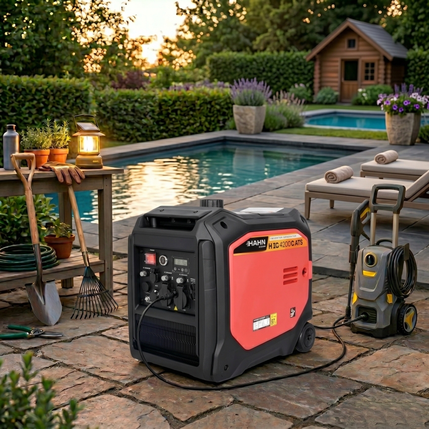 Hahn & Sohn 20062 - Benzínová/LPG elektrocentrála H IG 4200 G ATS 4200/3800W