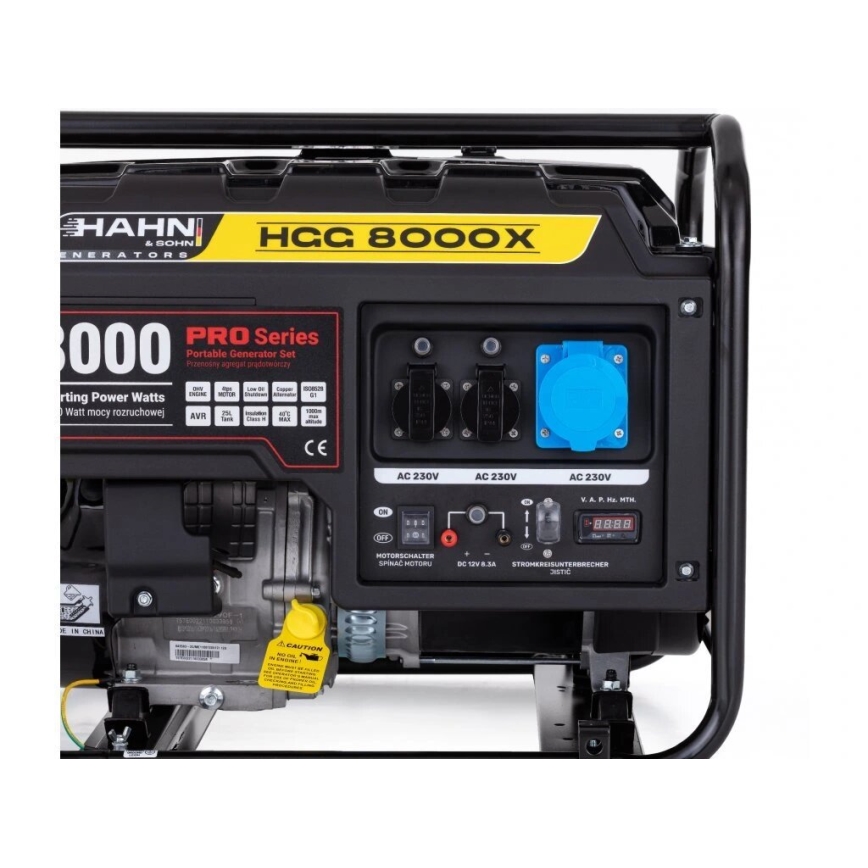 Hahn & Sohn 7410 - Benzínová elektrocentrála HGG 8000X 6500W
