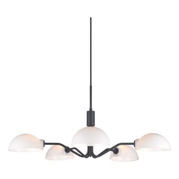 Halo Design 740369 - Luster na lane KJOBENHAVN 5xG9/28W/230V priemer 50 cm čierna
