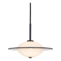 Halo Design 743582 - Závesné svietidlo na lanku ORBIT 1xG9/7W/230V, priemer 24 cm, biela/čierna/dymová sivá