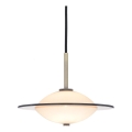 Halo Design 743599 - Luster na lanku ORBIT 1xG9/7W/230V pr. 24 cm biela/mosadz/dymová sivá