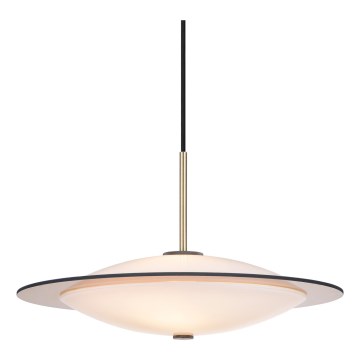 Halo Design 743629 - Luster na lane ORBIT 3xG9/7W/230V pr. 40 cm biela/mosadz/dymová šedá