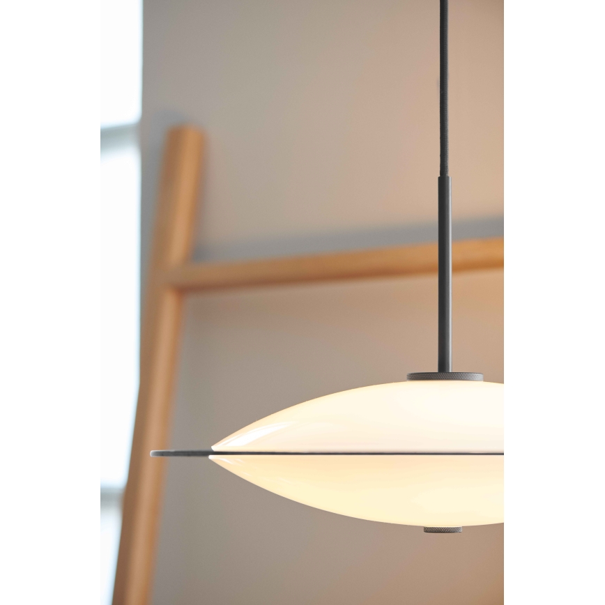 Halo Design 743629 - Luster na lane ORBIT 3xG9/7W/230V pr. 40 cm biela/mosadz/dymová šedá
