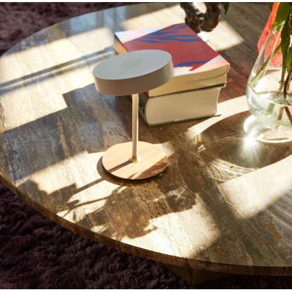 Halo Design 745760 - LED Stmievateľná nabíjateľná stolná lampa ON THE MOVE LED/2,5W/4000 mAh biela/drevo