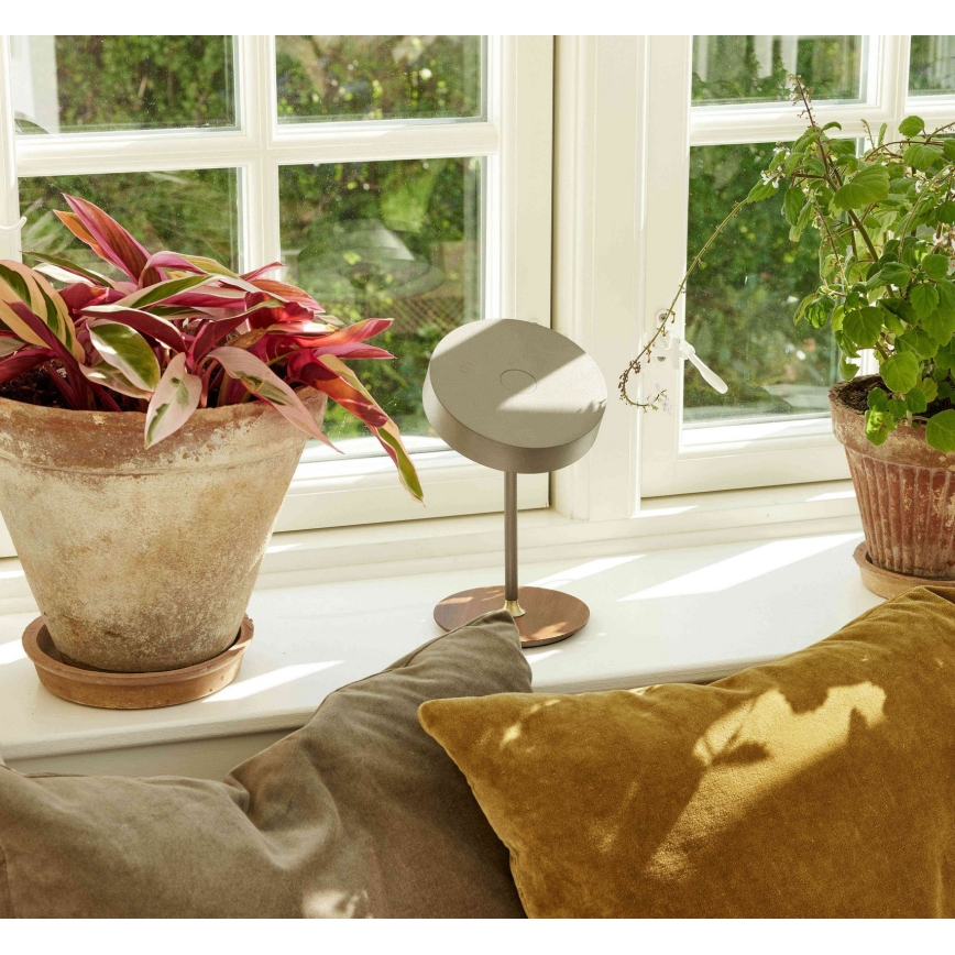 Halo Design 745760 - LED Stmievateľná nabíjateľná stolná lampa ON THE MOVE LED/2,5W/4000 mAh biela/drevo