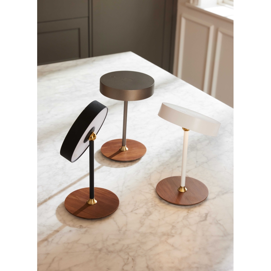 Halo Design 745777 - LED stmievateľná nabíjateľná stolná lampa ON THE MOVE LED/2,5W/4000 mAh čierna/drevo