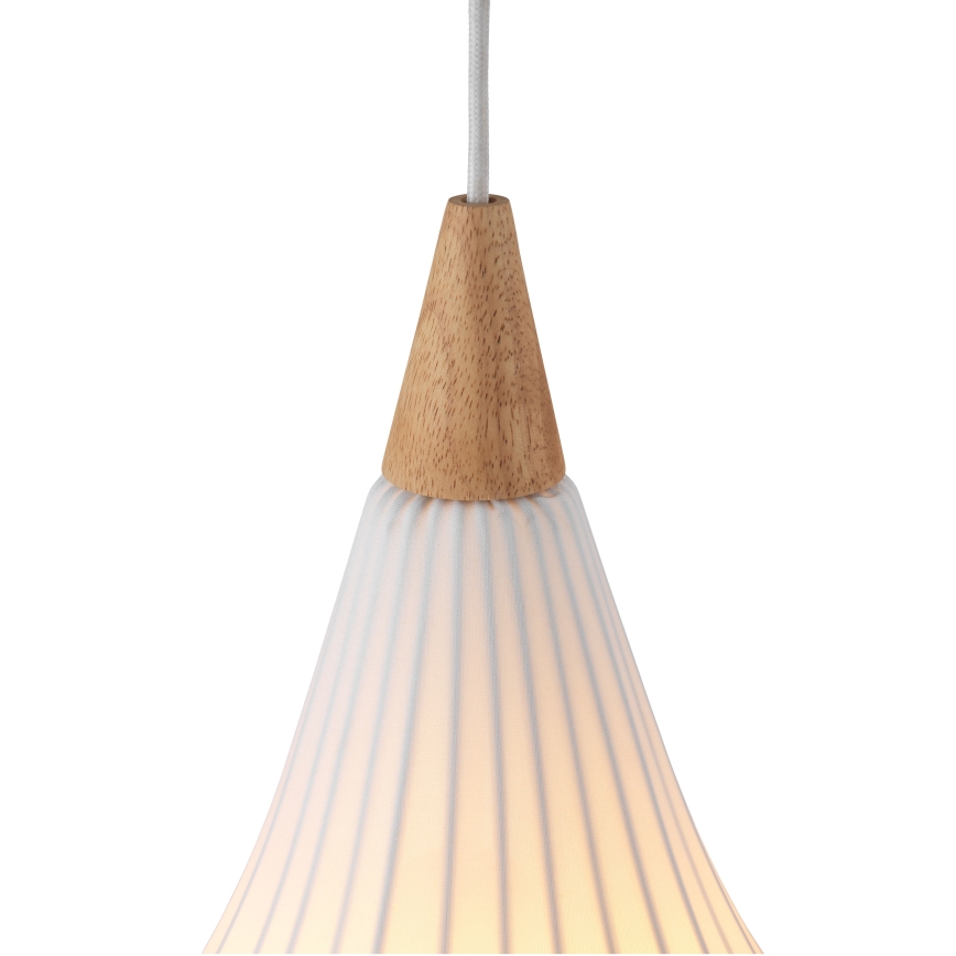 Halo Design 746262 - Luster na lane DROPS 1xE27/40W/230V, priemer 30 cm, biela/dub