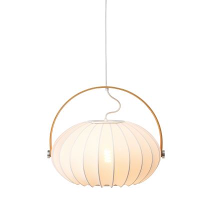 Halo Design 746347 - Závesné svietidlo s lankom DC 1xE27/40W/230V pr. 40 cm biela/dub