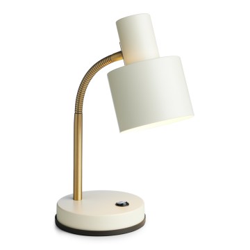 Halo Design 746910 - Stolná lampa VOGUE 1xE27/40W/230V krémová/mosadz