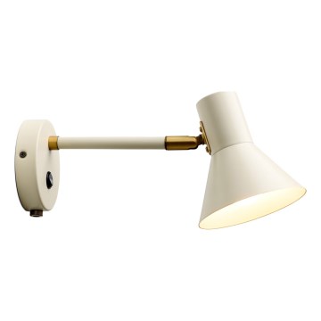 Halo Design 747443 - Nástenné svietidlo STYLE 1xE14/25W/230V krémová/mosadz
