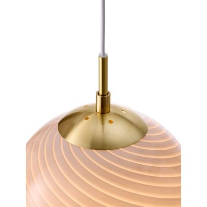 Halo Design 748570 - Luster na lanku CANDY 1xE27/25W/230V pr. 30 cm sivá/mosadz