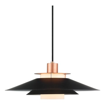 Halo Design 990785 - Luster na lanku RIVOLI 1xE27/40W/230V pr. 40 cm čierna/medená