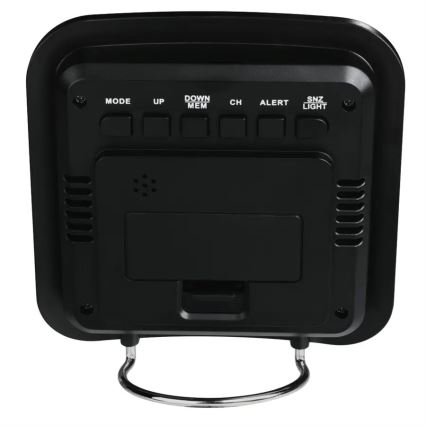 Hama - Meteostanica s LCD displejom a budíkom 2xAA + 2xAAA čierna