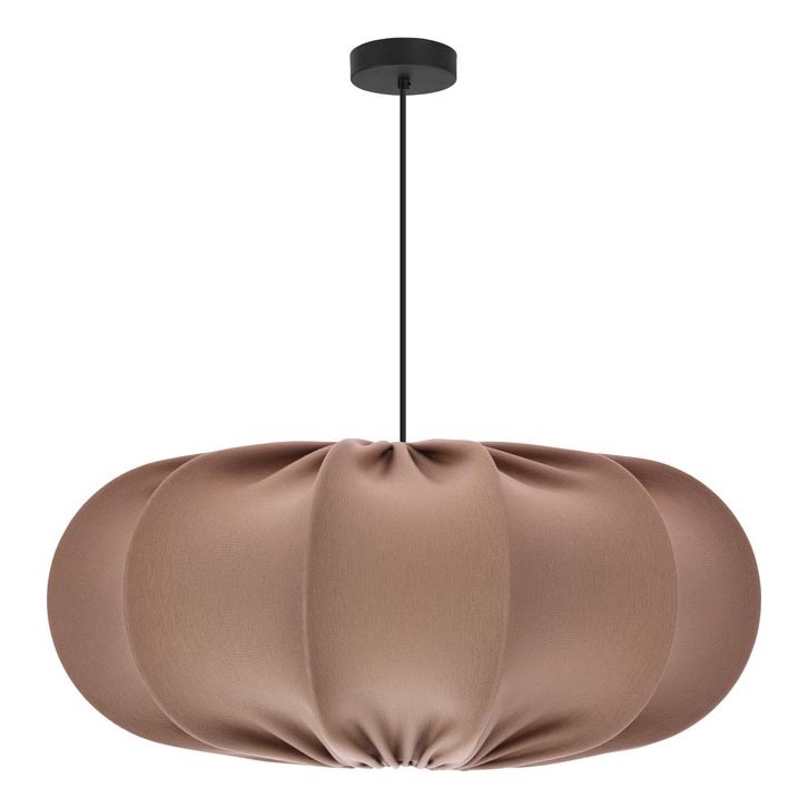 Hanging lamp CAFEE 1xE27/40W/230V dia. 52 cm hnedá