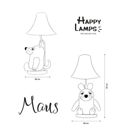 Happy Lamps - LED Detská stolná lampa MOUSE FROM SENDUNG MIT DER MAUS LED/5,4W/230V myš