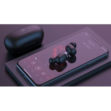 Haylou - Vodotesné bezdrôtové slúchadlá GT1 Pro Bluetooth čierna