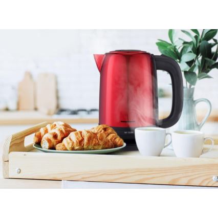 Heinner HEK-2200RDSS - Rýchlovarná kanvica 1,7 l 2200 W/230 V červená/čierna