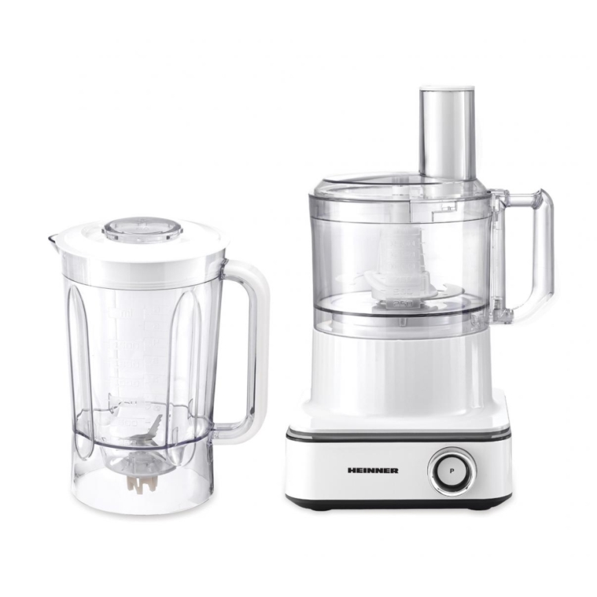 Heinner HFP-K1000WP - Kuchynský robot 1000W/230V biela