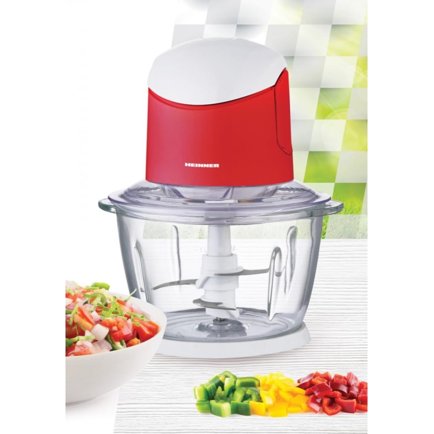 Heinner HMC-K500WHR - Sekáčik 500 W/230 V, červený
