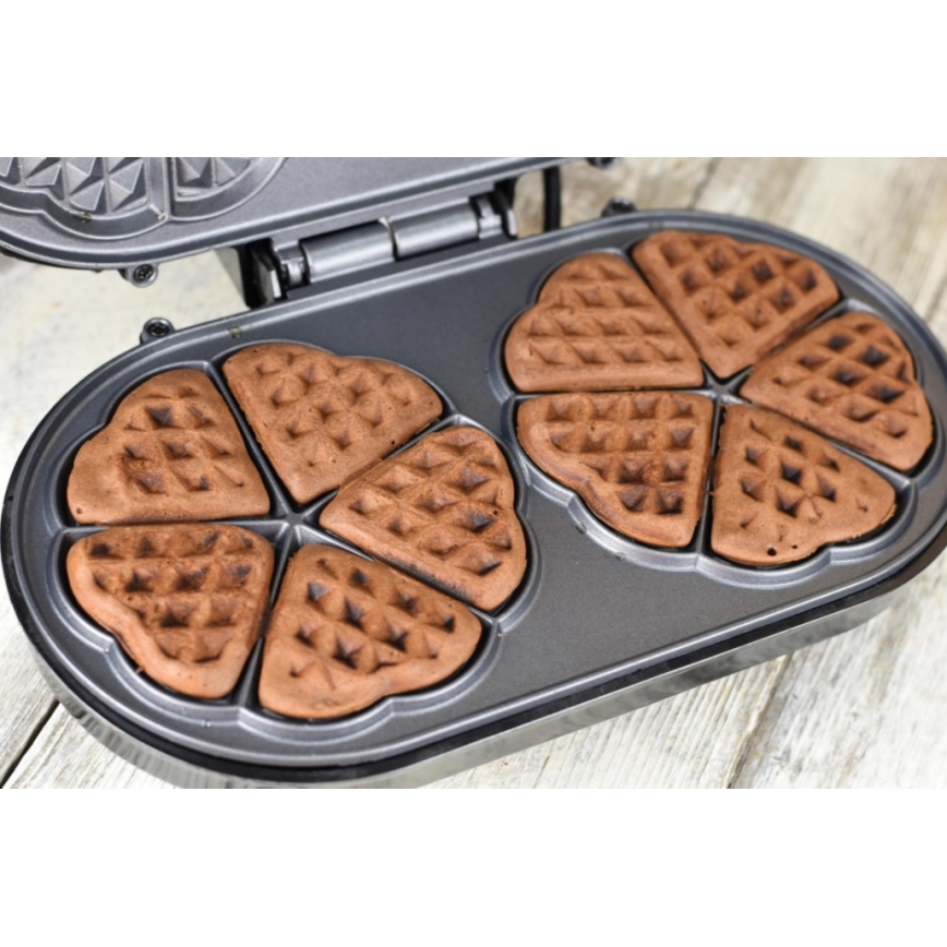 Heinner HWF-1000CR - Vaflovač 1000W/230V čierna/ružové zlato