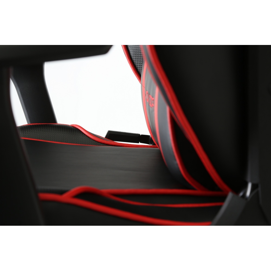 Herné kreslo VARR Monza čierna/červená