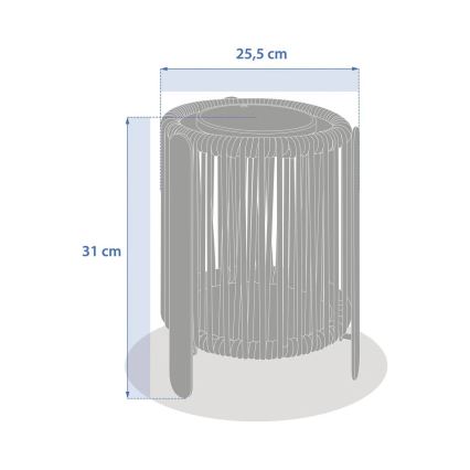 Hesperide - LED Solárna lampa LINY LED/3,7V 2600 mAh IP54 zelená